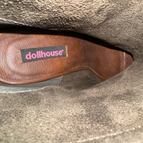 Dollhouse leather platform open toe ankle bootie size 11 - Picture 9 of 14